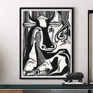 The Large Cow Lying Down